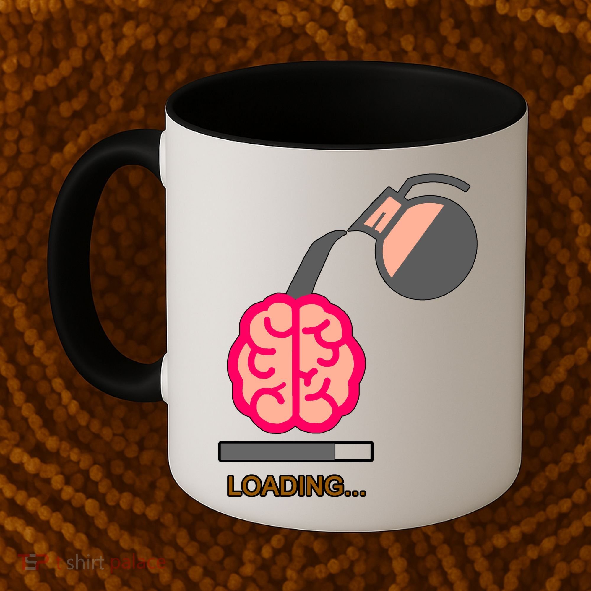 Coffee Loading Brain Coffee Mug