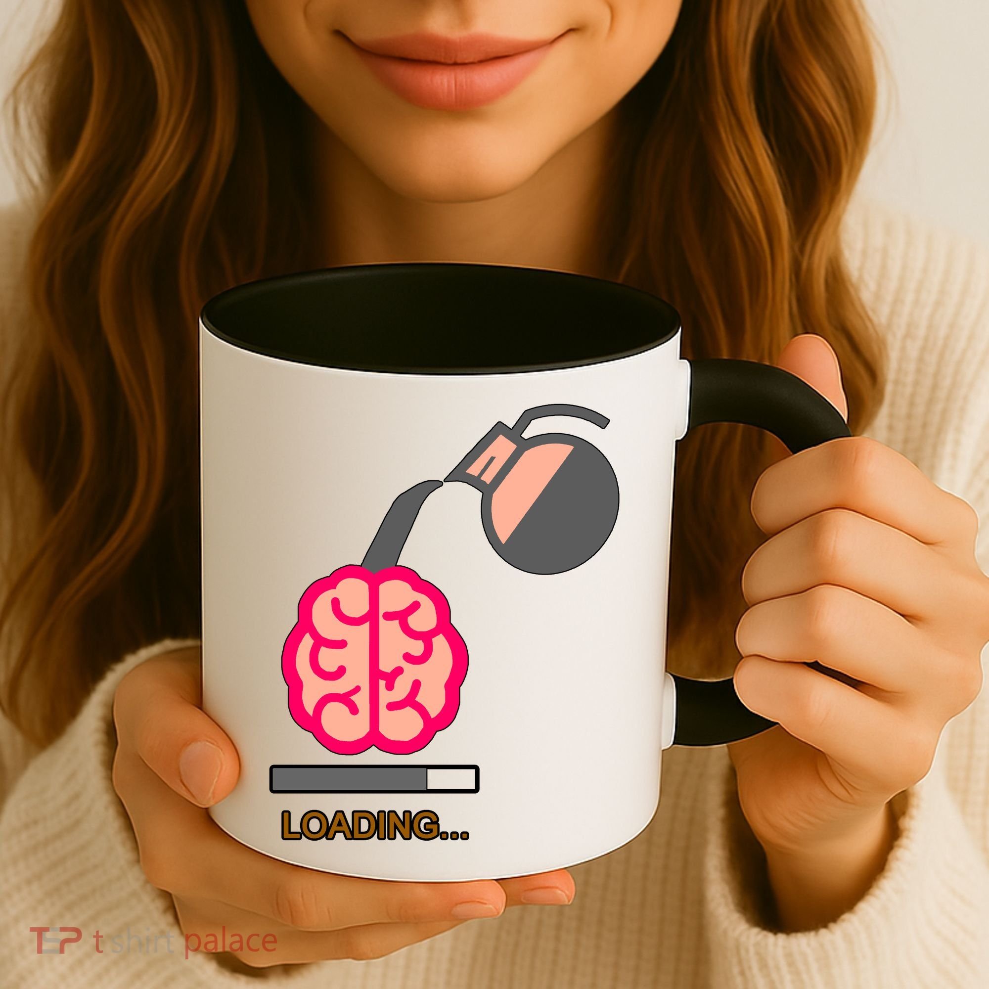 Coffee Loading Brain Coffee Mug