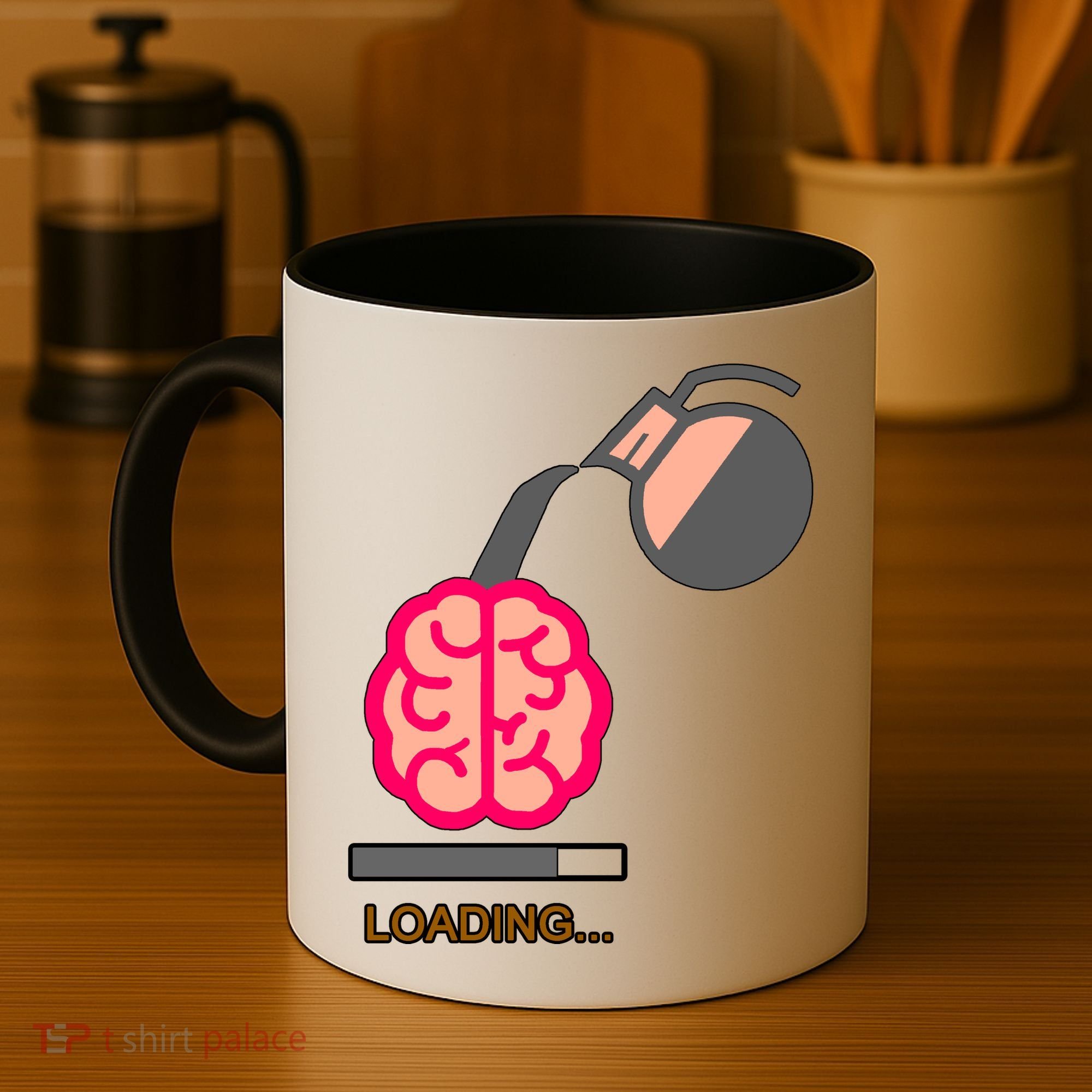 Coffee Loading Brain Coffee Mug