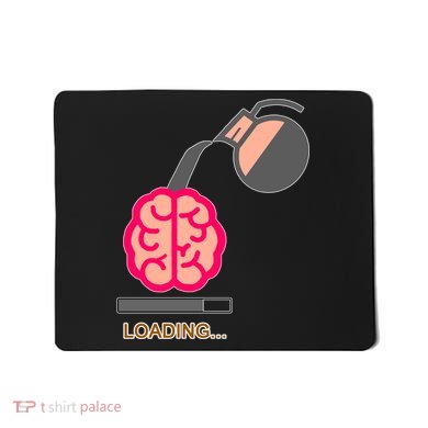 Coffee Loading Brain Mousepad