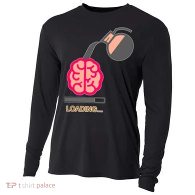 Coffee Loading Brain Cooling Performance Long Sleeve Crew