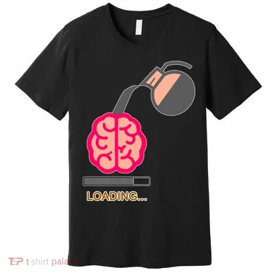 Coffee Loading Brain Premium T-Shirt