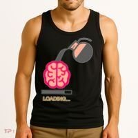 Coffee Loading Brain Tank Top thumb 3