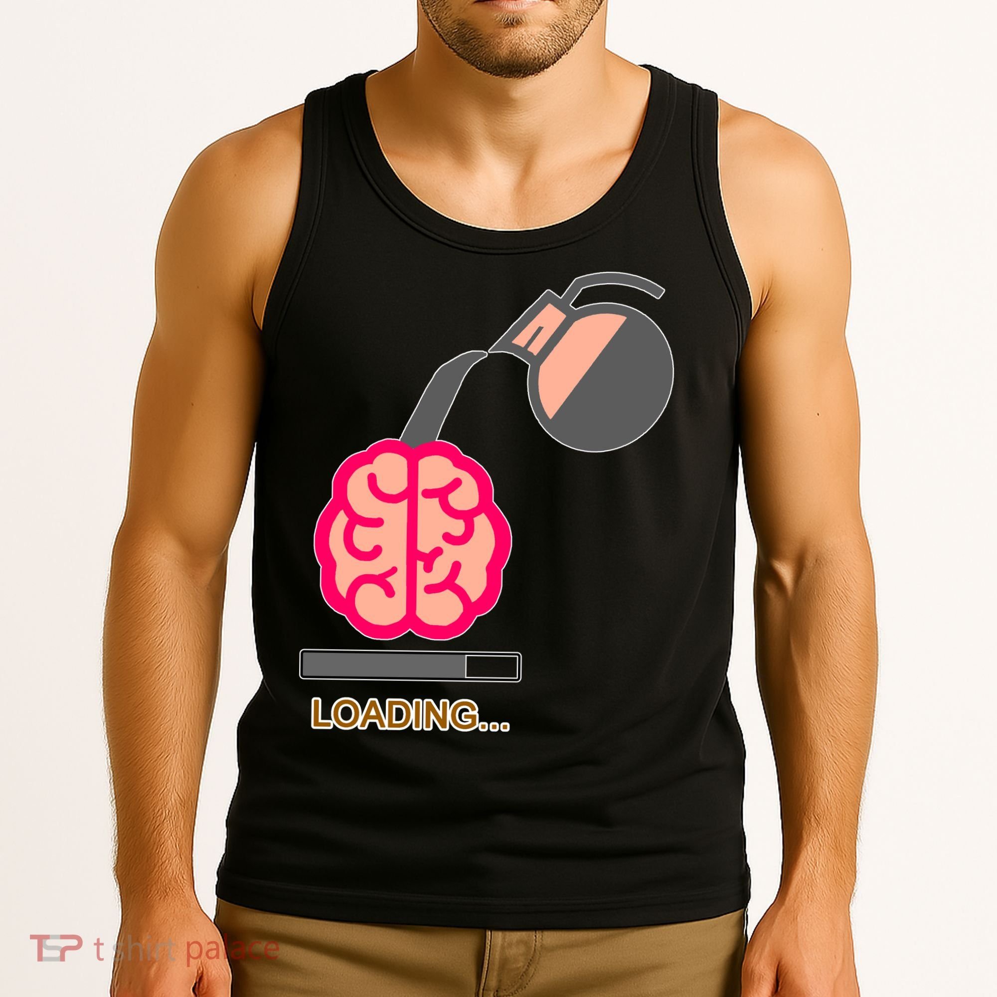 Coffee Loading Brain Tank Top