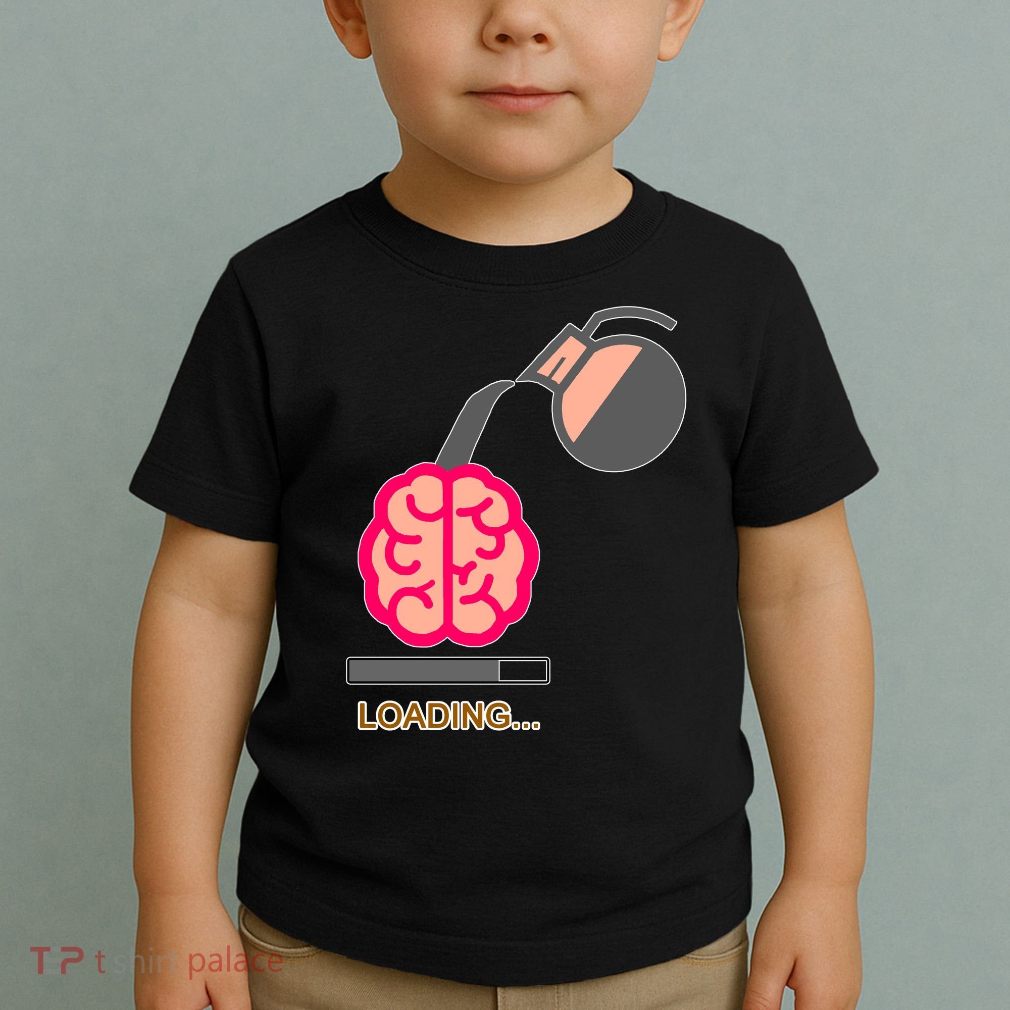 Coffee Loading Brain Toddler T-Shirt