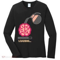 Coffee Loading Brain Women's Long Sleeve Shirt thumb 0
