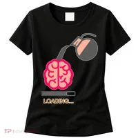 Coffee Loading Brain Women's T-Shirt thumb 0