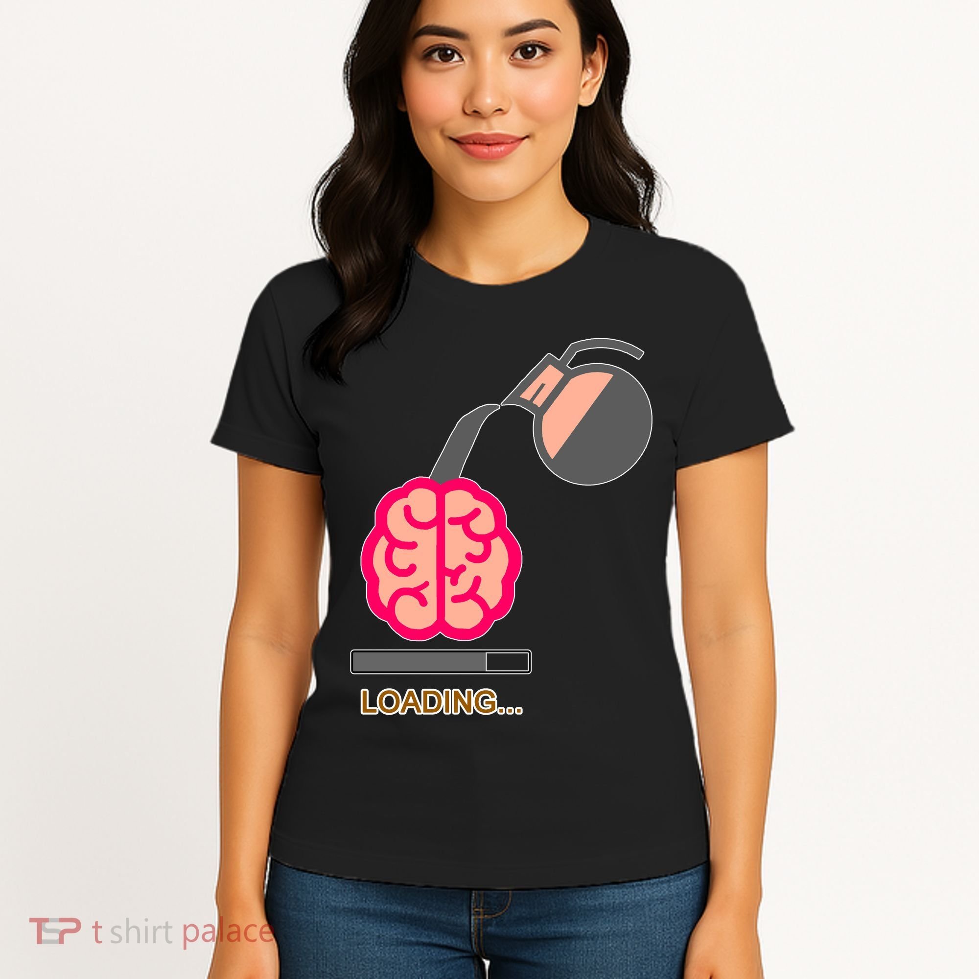 Coffee Loading Brain Women's T-Shirt