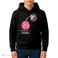 Coffee Loading Brain Kids Hoodie thumb 4