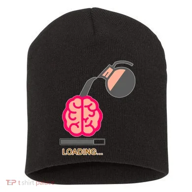 Coffee Loading Brain Short Acrylic Beanie