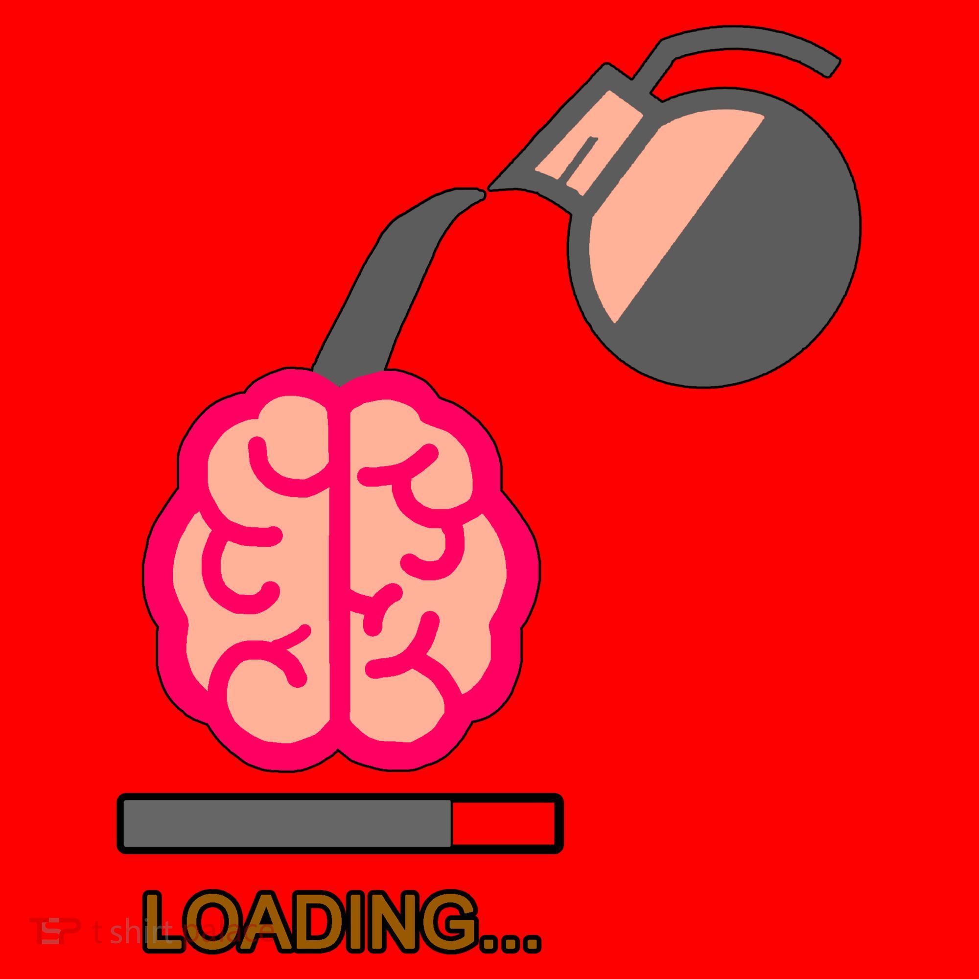 Coffee Loading Brain Santa Hat
