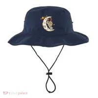 Coffee Loving Space Astronaut Moon Crest Bucket Hat thumb 0