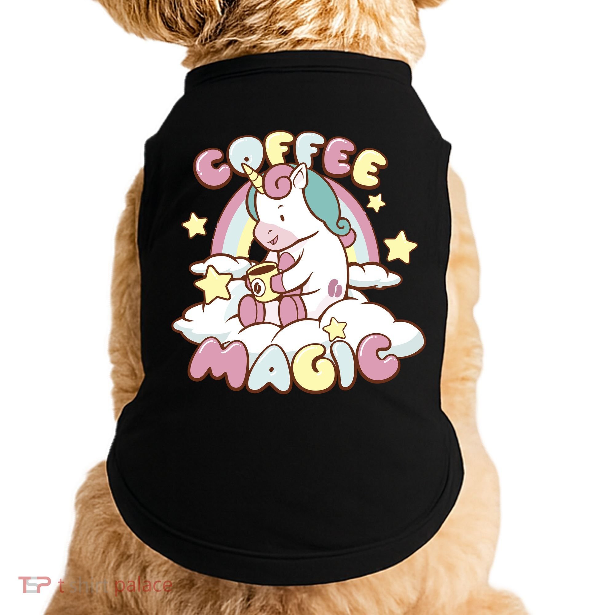 Coffee Magic Unicorn Doggie Tank