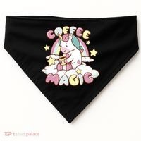 Coffee Magic Unicorn USA-Made Doggie Bandana thumb 0