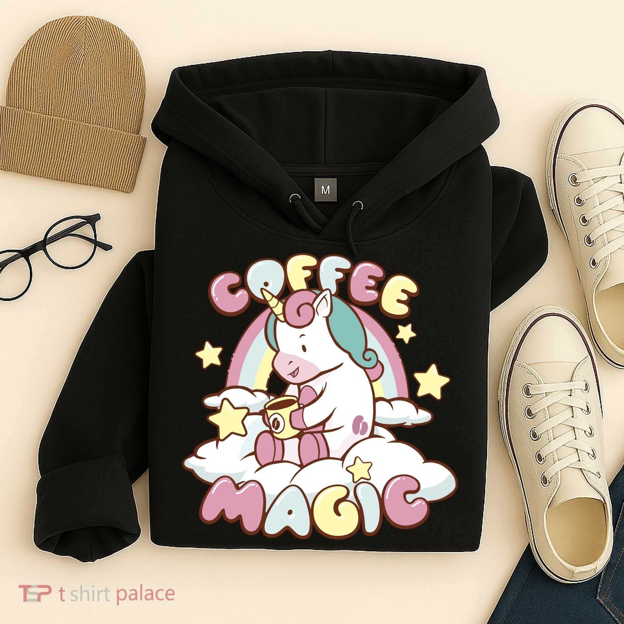 Coffee Magic Unicorn Hoodie