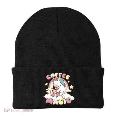Coffee Magic Unicorn Beanie