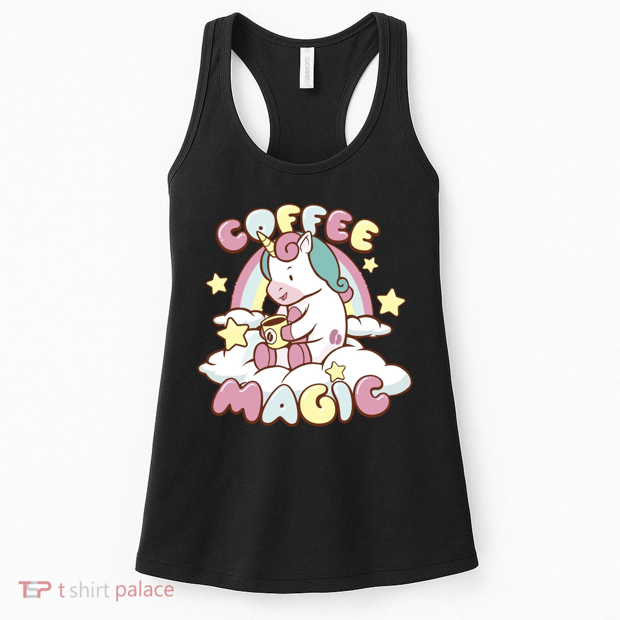 Coffee Magic Unicorn Women's Tank Top