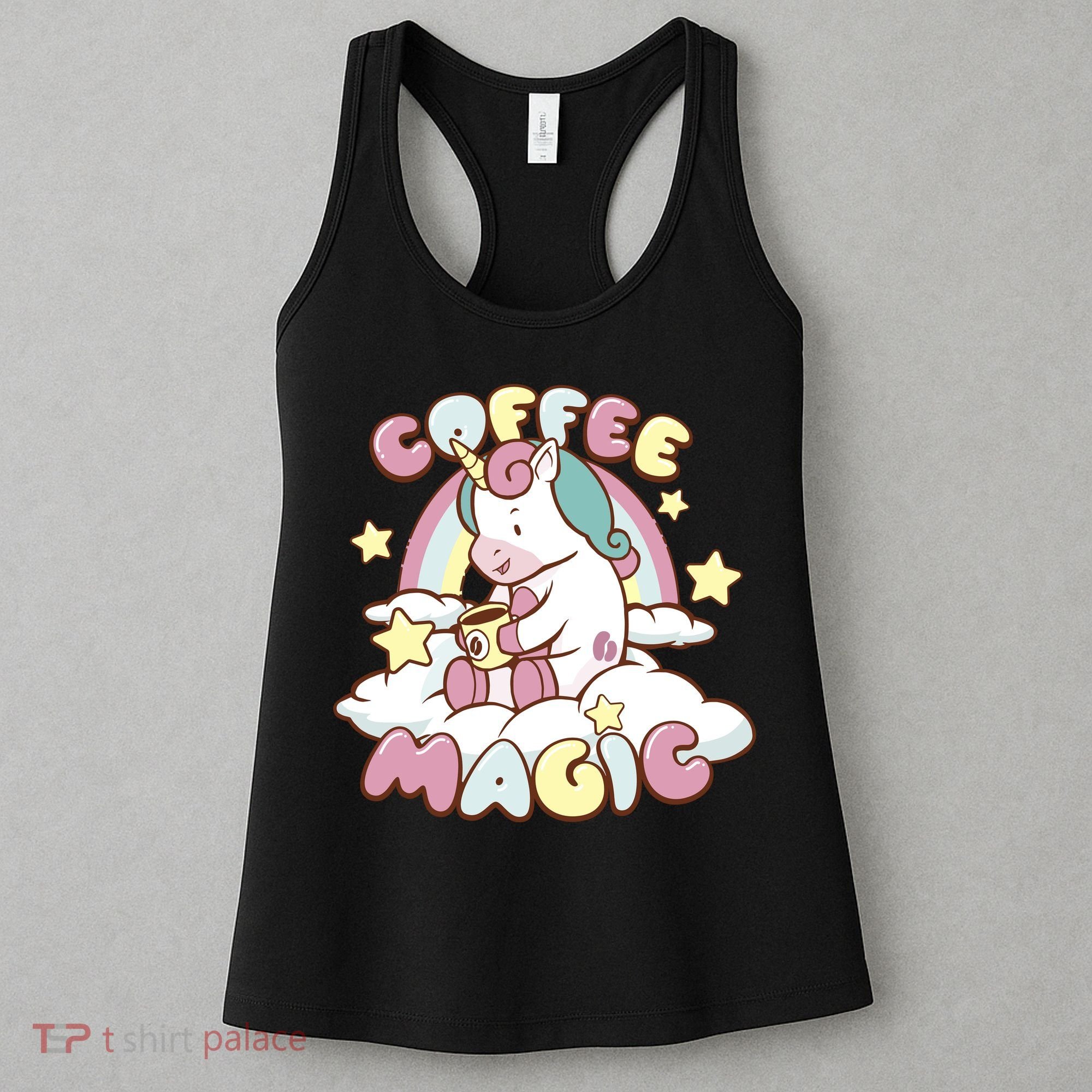 Coffee Magic Unicorn Women's Tank Top