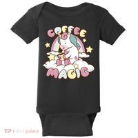 Coffee Magic Unicorn Baby Bodysuit thumb 0