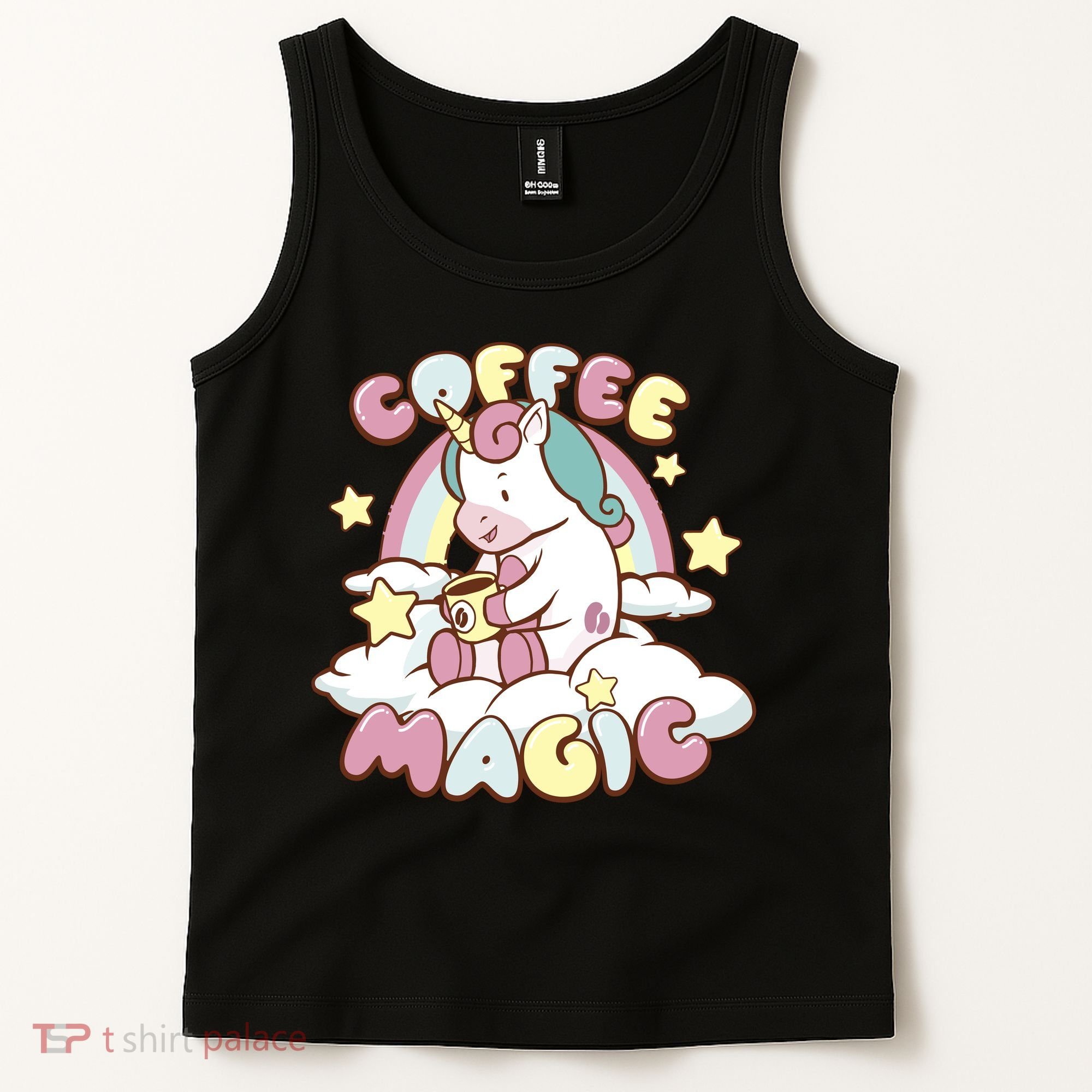 Coffee Magic Unicorn Tank Top