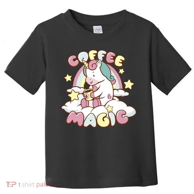 Coffee Magic Unicorn Toddler T-Shirt