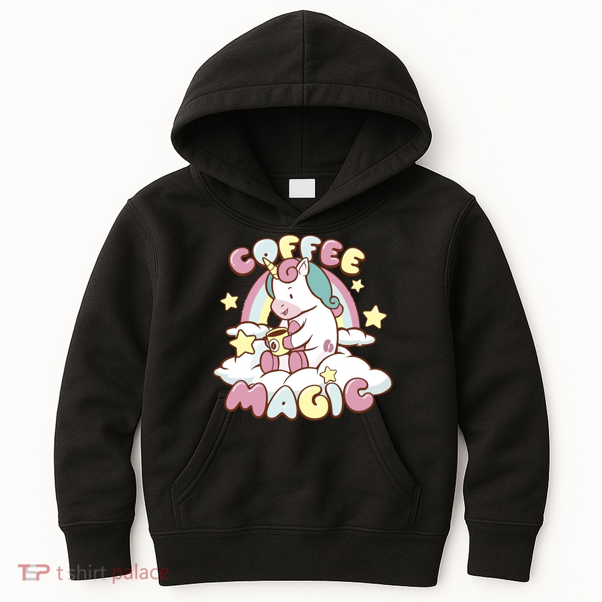 Coffee Magic Unicorn Kids Hoodie