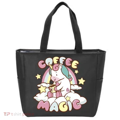 Coffee Magic Unicorn Tote Bag