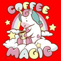Coffee Magic Unicorn Santa Hat thumb 1