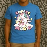 Coffee Magic Unicorn T-Shirt thumb 3