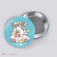 Coffee Magic Unicorn Button thumb 0