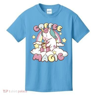 Coffee Magic Unicorn Kids T-Shirt