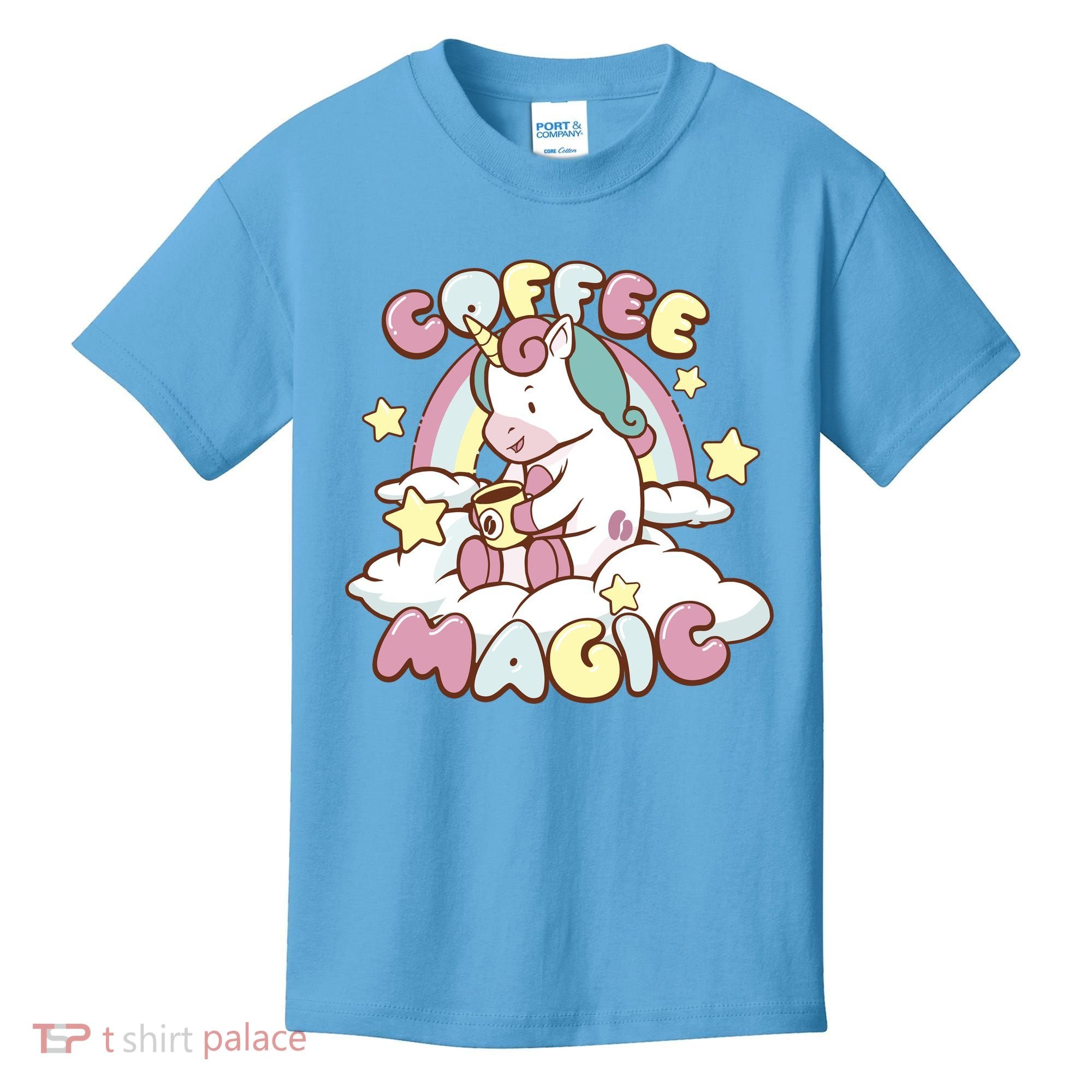 Coffee Magic Unicorn Kids T-Shirt