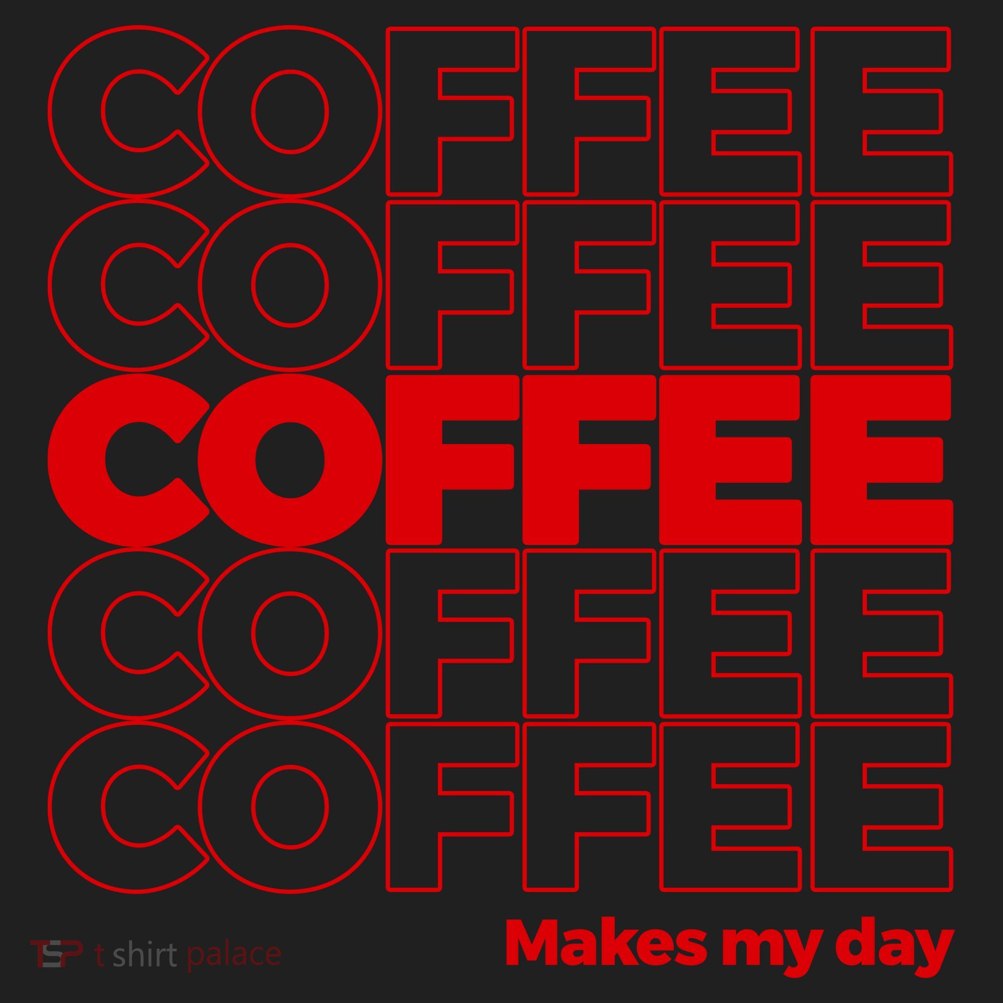 Coffee Makes My Day Thank You Bag Parody Women's Sweatshirt