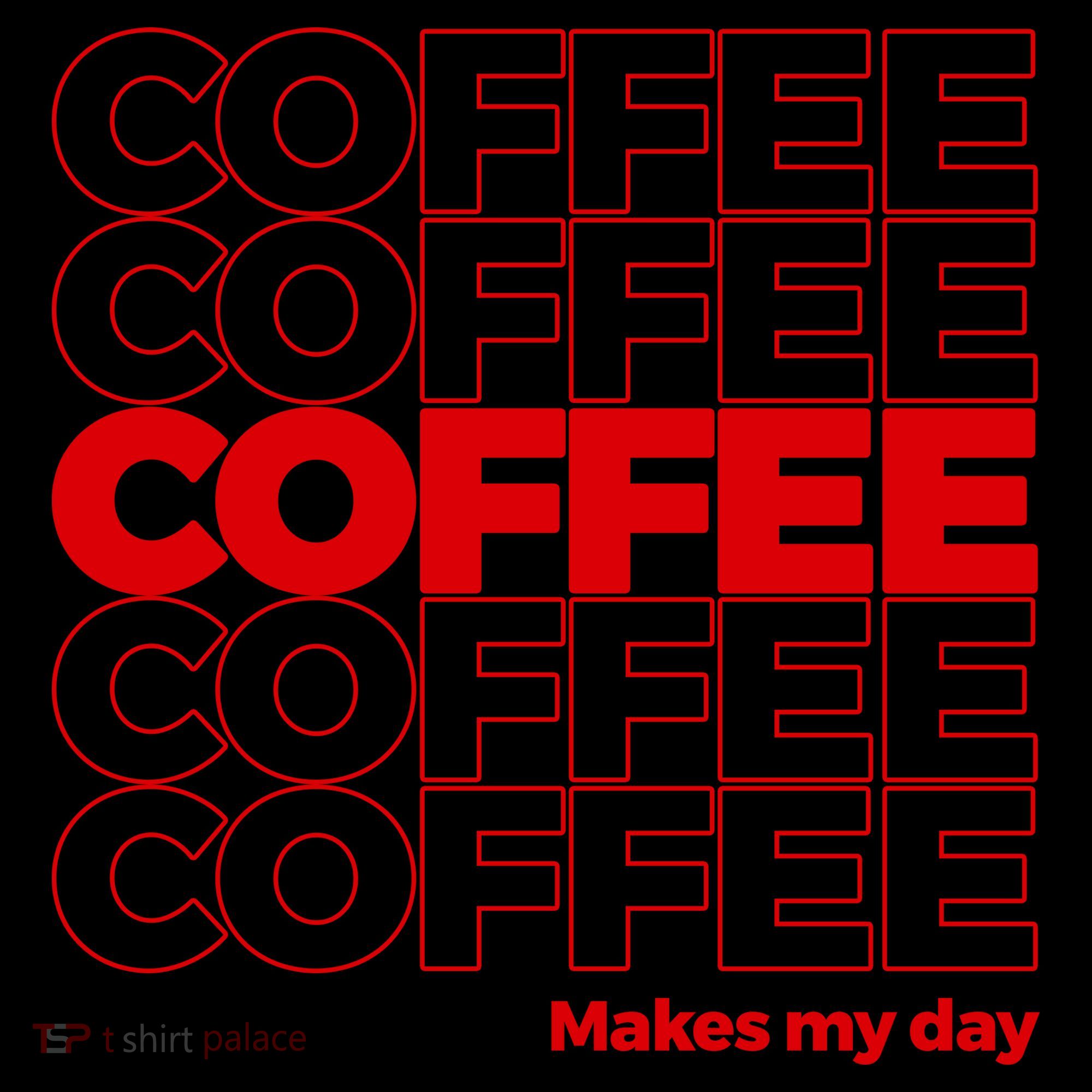 Coffee Makes My Day Thank You Bag Parody Coaster