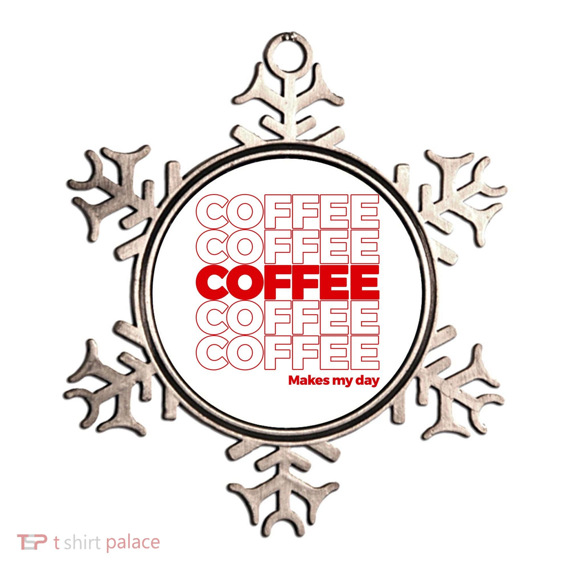 Coffee Makes My Day Thank You Bag Parody Ornament
