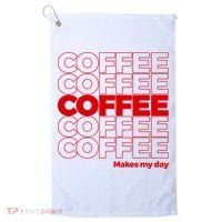 Coffee Makes My Day Thank You Bag Parody Golf Towel thumb 0