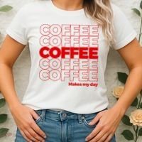 Coffee Makes My Day Thank You Bag Parody Women's T-Shirt thumb 2