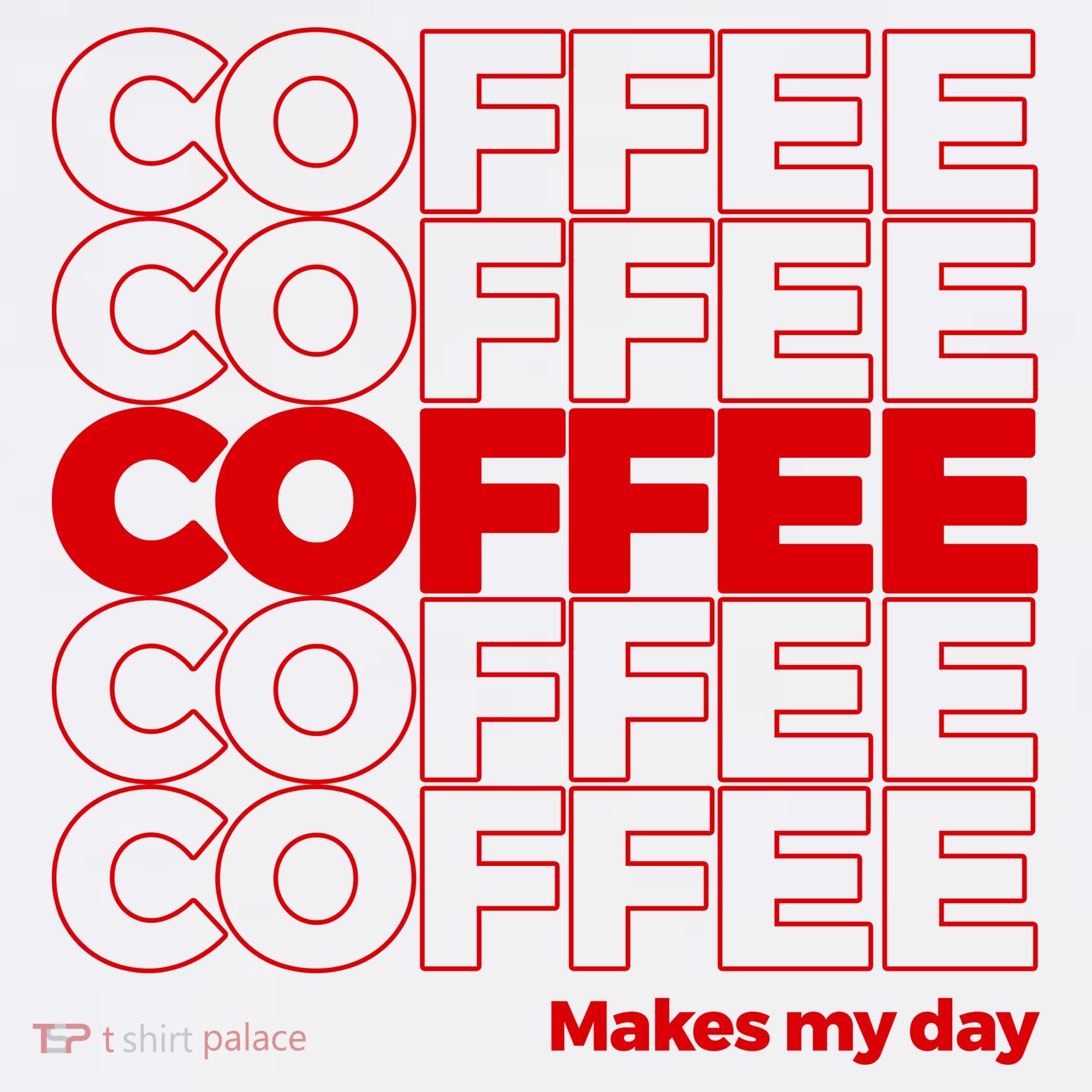 Coffee Makes My Day Thank You Bag Parody Kids T-Shirt