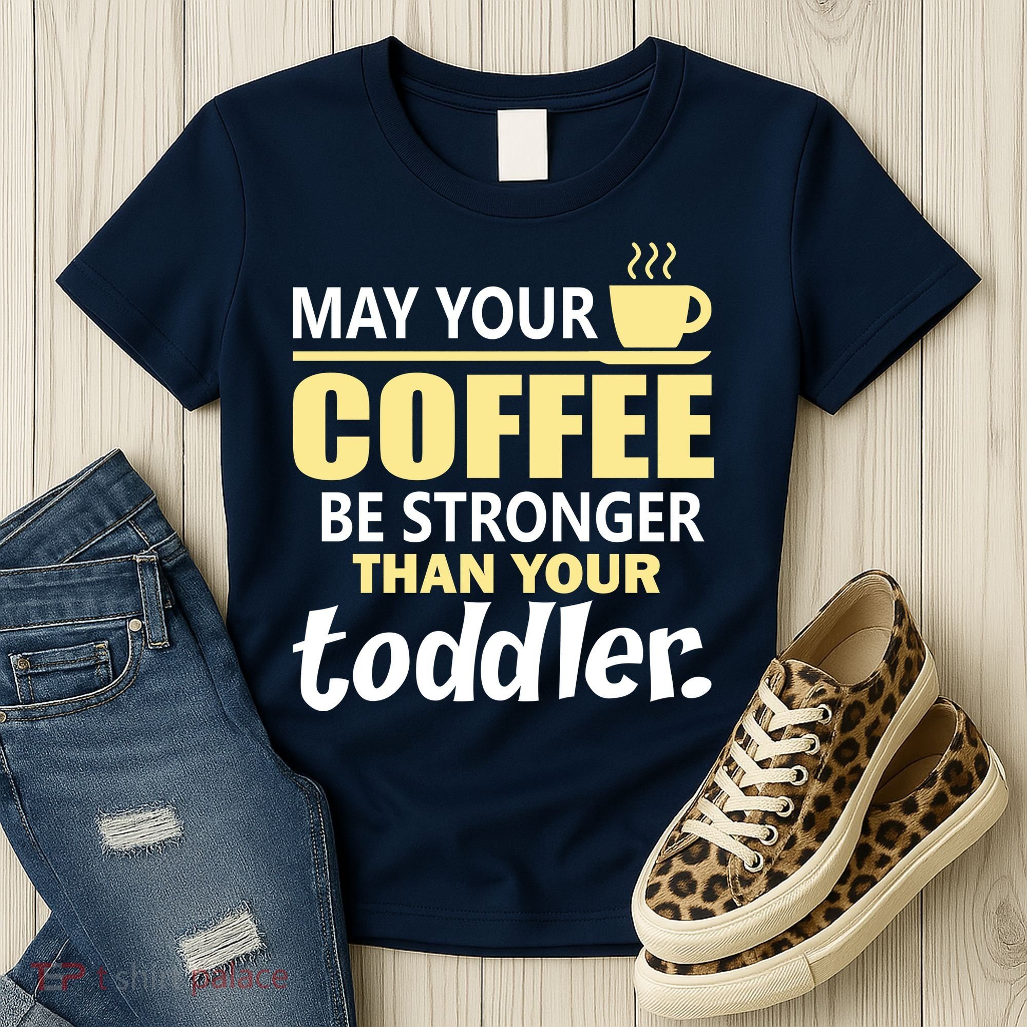 Coffee Mom - May Your Coffee Be Stronger Than Your Toddler Women's T-Shirt