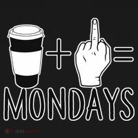 Coffee Plus Middle Finger Equals Monday Apron thumb 3