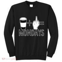 Coffee Plus Middle Finger Equals Monday Sweatshirt thumb 0