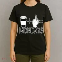 Coffee Plus Middle Finger Equals Monday T-Shirt thumb 4