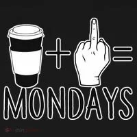 Coffee Plus Middle Finger Equals Monday Bucket Hat thumb 4