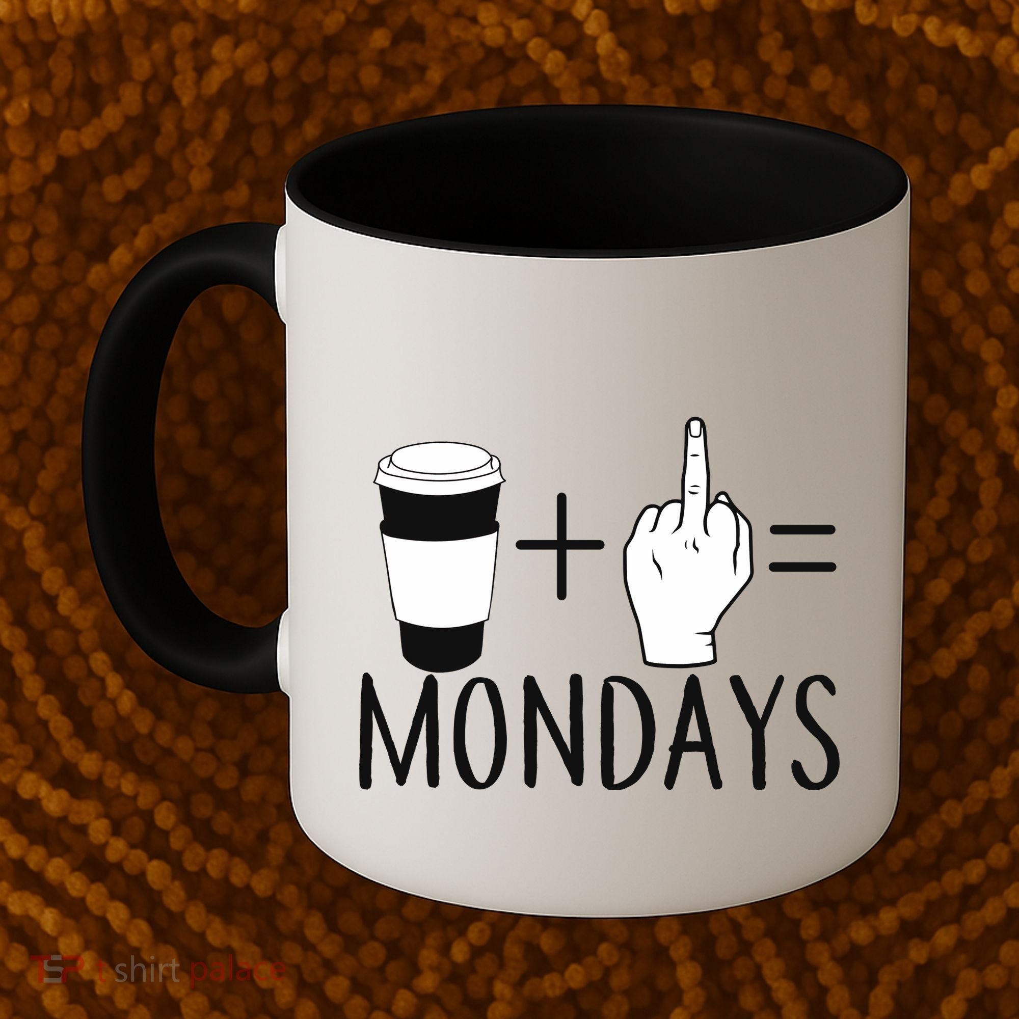 Coffee Plus Middle Finger Equals Monday Coffee Mug