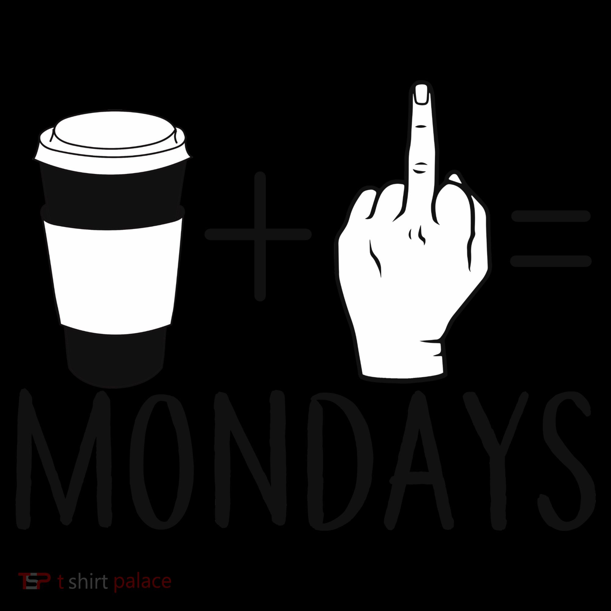 Coffee Plus Middle Finger Equals Monday Coffee Mug