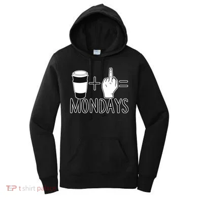 Coffee Plus Middle Finger Equals Monday Women's Hoodie