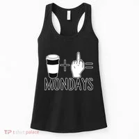 Coffee Plus Middle Finger Equals Monday Women's Tank Top thumb 0