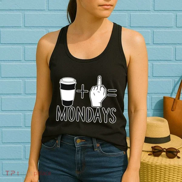 Coffee Plus Middle Finger Equals Monday Women's Tank Top