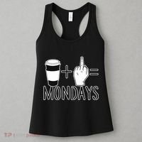 Coffee Plus Middle Finger Equals Monday Women's Tank Top thumb 3