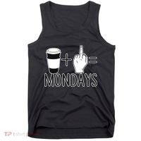 Coffee Plus Middle Finger Equals Monday Tank Top thumb 0